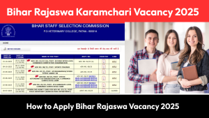 Apply for Bihar Rajaswa Karamchari Vacancy 2025 under BSSC. Check eligibility, age limit, selection process, syllabus, and online application details for 3559 Revenue Department posts.